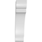 Ekena Millwork 5-in. W x 16-in. D x 22-in. H Olympic Architectural Grade PVC Knee Brace BRCP05X16X22OLY - alternate 3